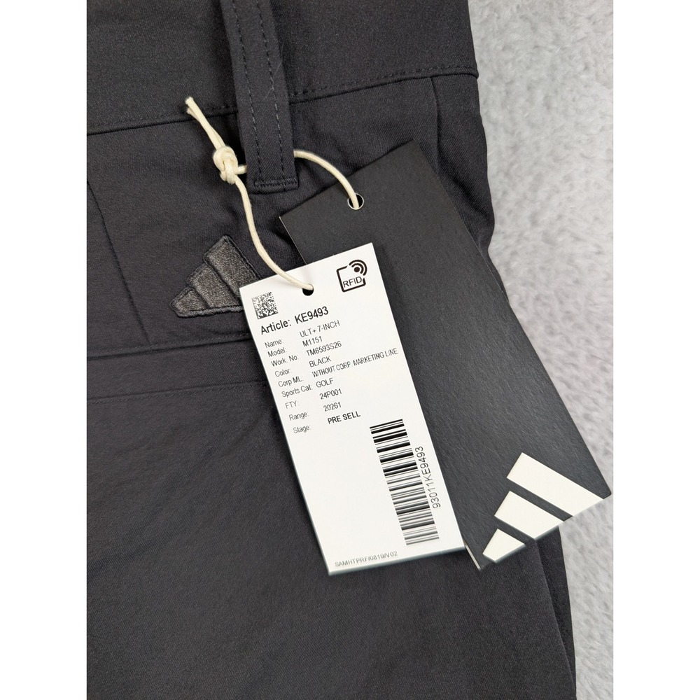 Adidas Ultimate365+ Golf Shorts Mens 32 Black 5.5 Inch Inseam KE9493 NEW - Picture 9 of 9